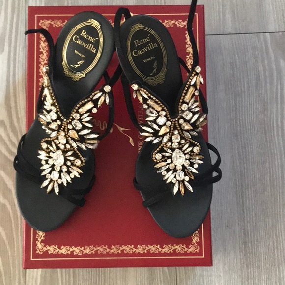 Gorgeous dressy sandals Rene Caovilla authentic - Picture 1 of 7